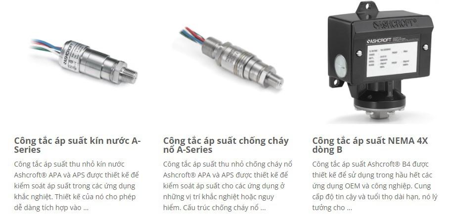 Công tắc áp suất Ashcroft